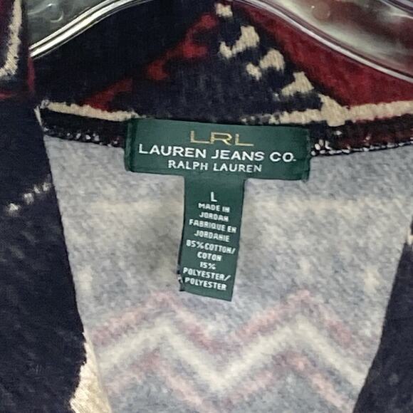 Lauren Ralph Lauren Black and Red Patterned Jacket - Picture 3 of 8